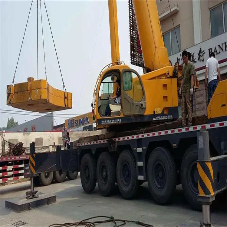 登封当地吊车出租|机器吊装|75吨|工厂搬迁服务